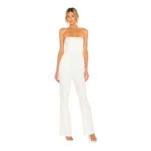 Strapless white jumpsuit (NBD from Revolve)